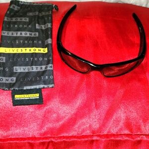 Oakley Fuel Cell Livestrong Polished Black w/ Black Iridium Lenses